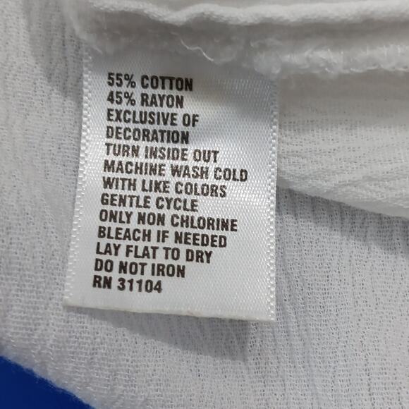 Crown & Ivy Boho Embroidered Flow Top Women's‎ Size XL Made in India Cottagecore - Picture 11 of 11